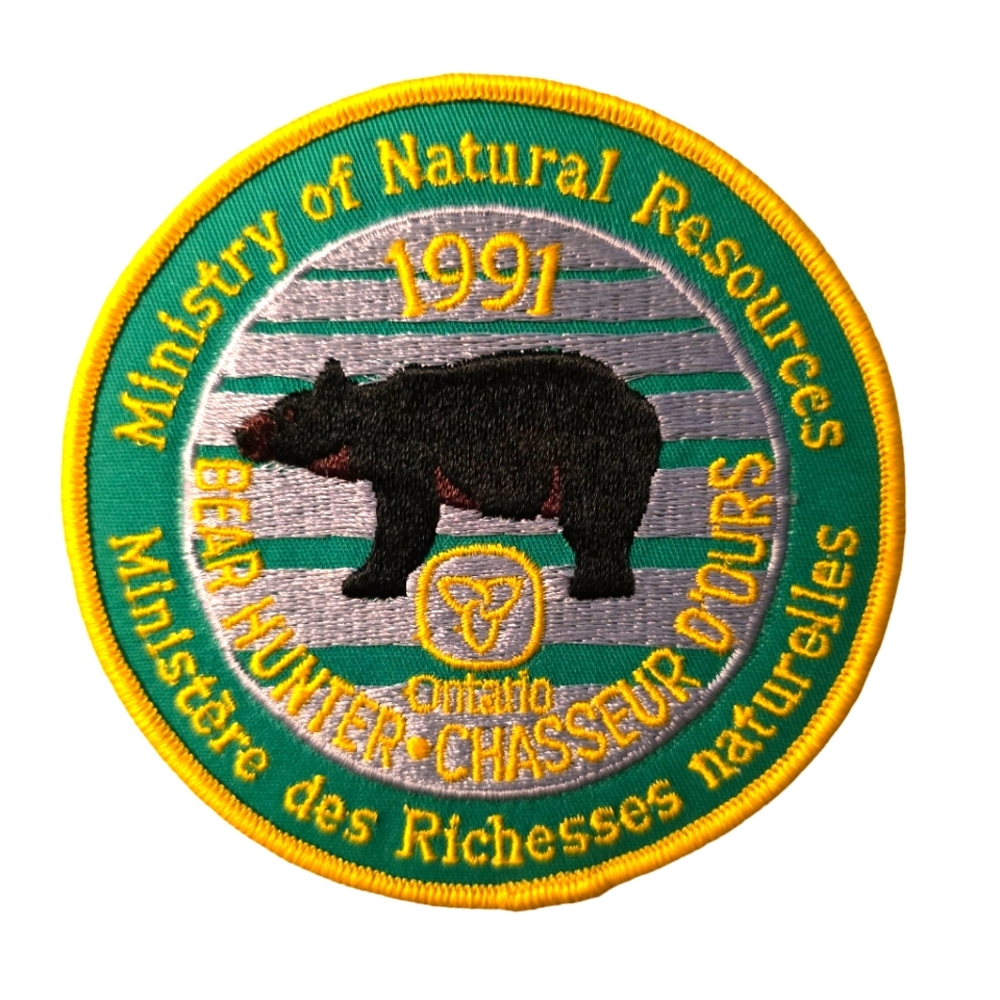 Ontario‎ MNR Successful Big Game Bear Hunter Patch Crest Badge 1991
